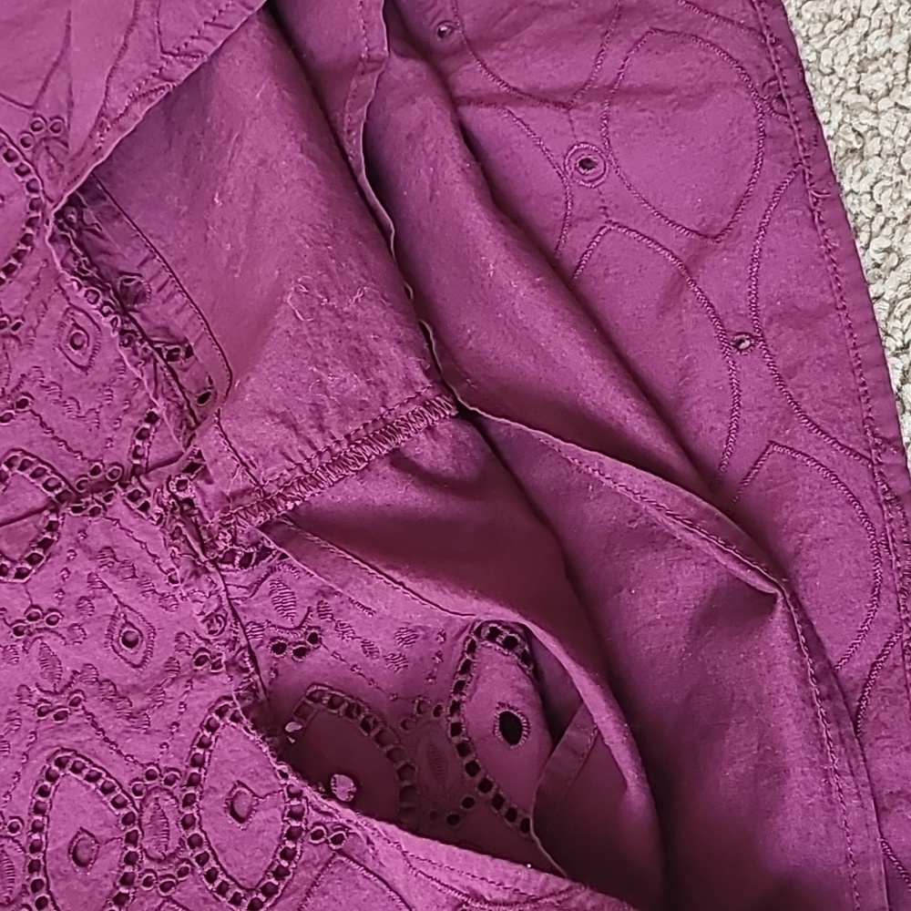 Cotton Purple Blouse - Picture 7 of 13